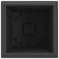 Preview: Quadratischer Blumentopf 6 Stk. Schwarz 20 x 20 x 16 cm