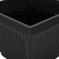 Preview: Quadratischer Blumentopf 6 Stk. Schwarz 20 x 20 x 16 cm