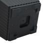 Preview: Quadratischer Blumentopf 6 Stk. Schwarz 20 x 20 x 16 cm