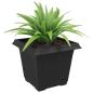 Preview: Quadratischer Blumentopf 6 stk. Schwarz 33 x 33 x 26 cm