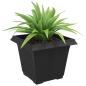 Preview: Quadratischer Blumentopf 6 stk. Schwarz 43 x 43 x 33,5 cm