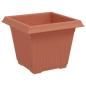 Preview: Quadratischer Blumentopf 24 stk. Ziegelrot 20 x 20 x 16 cm