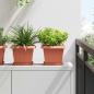 Preview: ARDEBO.de - Quadratischer Blumentopf 24 stk. Ziegelrot 23 x 23 x 17,5 cm
