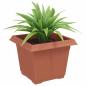 Preview: Quadratischer Blumentopf 24 stk. Ziegelrot 23 x 23 x 17,5 cm