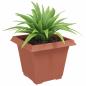 Preview: Quadratischer Blumentopf 24 Stk. Ziegelrot 38 x 38 x 30 cm