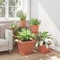 Preview: Quadratischer Blumentopf 24 Stk. Ziegelrot 38 x 38 x 30 cm