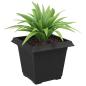 Preview: Quadratischer Blumentopf 24 stk. Schwarz 20 x 20 x 16 cm