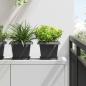 Preview: ARDEBO.de - Quadratischer Blumentopf 24 stk. Schwarz 23 x 23 x 17,5 cm