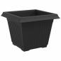 Preview: Quadratischer Blumentopf 24 stk. Schwarz 28,5 x 28,5 x 22 cm