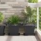 Preview: ARDEBO.de - Quadratischer Blumentopf 24 stk. Schwarz 38 x 38 x 30 cm