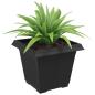 Preview: Quadratischer Blumentopf 24 stk. Schwarz 38 x 38 x 30 cm
