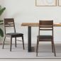 Preview: ARDEBO.de - Esszimmerstühle 2 Stk. Massives Gummiholz Hellbraun