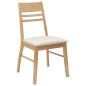 Preview: Esszimmerstühle 2 Stk. Massives Gummiholz Natur 43 x 54 x 89 cm