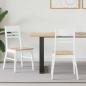 Preview: ARDEBO.de - Esszimmerst?hle 2 stk. Massives Gummiholz Wei? 43 x 54 x 89 cm