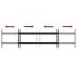 Preview: Fenstersicherheitsgitter 115 x 30 cm Galvanisiertes Stahl