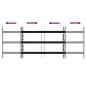 Preview: Fenstergitter 116 x 45 cm Pulverbeschichteter Stahl Schwarz