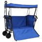 Preview: Klapp-Handwagen Schwarz 105 x 56,5 x 116 cm Oxford-Stoff
