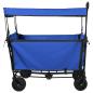 Preview: Klapp-Handwagen Schwarz 105 x 56,5 x 116 cm Oxford-Stoff