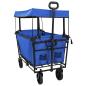 Preview: Klapp-Handwagen Schwarz 105 x 56,5 x 116 cm Oxford-Stoff