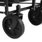 Preview: Klapp-Handwagen Schwarz 105 x 56,5 x 116 cm Oxford-Stoff