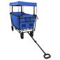 Preview: Klapp-Handwagen Schwarz 105 x 56,5 x 116 cm Oxford-Stoff