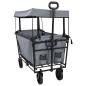 Preview: Klapp-Handwagen Grau 105 x 56,5 x 116 cm Oxford-Stoff