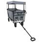 Preview: Klapp-Handwagen Grau 105 x 56,5 x 116 cm Oxford-Stoff
