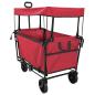 Preview: Faltbarer Einkaufswagen mit Bremsen Rot 105 x 56,5 x 116 cm