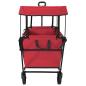 Preview: Faltbarer Einkaufswagen mit Bremsen Rot 105 x 56,5 x 116 cm