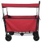 Preview: Faltbarer Einkaufswagen mit Bremsen Rot 105 x 56,5 x 116 cm