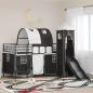 Preview: ARDEBO.de - Kinder Etagenbett Gestell Uni Schwarz 107 x 203 cm Metall