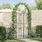 Preview: ARDEBO.de - Gartenbogen Schwarz 115 x 37 x 226 cm Stahl