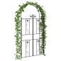 Preview: Gartenbogen Schwarz 115 x 37 x 226 cm Stahl