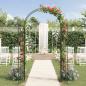 Preview: Gartenbogen Schwarz 115 x 37 x 226 cm Stahl
