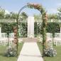 Preview: Gartenbogen Schwarz 115 x 37 x 231 cm