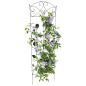 Preview: Gartenzaun 3 stk. Schwarz 110,5 x 42,5 cm Stahl
