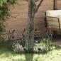 Preview: Gartenzaun 5 stk. Stahl Schwarz