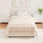 Preview: Rutschfeste Decke aus Kunstkaninchenfell Olite 4 Stk. Beige 8.1