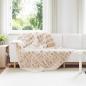 Preview: ARDEBO.de - Rutschfeste Decke aus Kunstkaninchenfell Olite 4 stk. Beige