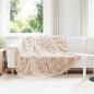 Preview: ARDEBO.de - Rutschfeste Decke aus Kunstkaninchenfell Olite 4 stk. Beige