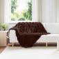 Preview: ARDEBO.de - Rutschfeste Decke aus Kunstkaninchenfell Olite Kamel Polyester
