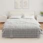 Preview: Rutschfeste Decke aus Kunstkaninchenfell Olite Grau Polyester