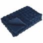 Preview: Rutschfeste Decke aus Kunstkaninchenfell Olite Marineblau