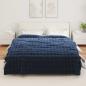 Preview: Rutschfeste Decke aus Kunstkaninchenfell Olite Marineblau