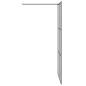 Preview: Walk-in Duschwand Schwarz 100 x 195 cm Gehärtetes Glas