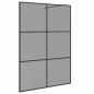 Preview: Walk-in Duschwand Schwarz 140 x 195 cm Gehärtetes Glas