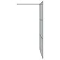 Preview: Walk-in Duschwand Schwarz 140 x 195 cm Gehärtetes Glas