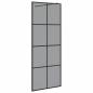Preview: Walk-in Duschwand Schwarz 80 x 195 cm Gehärtetes Glas