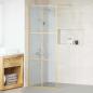 Preview: ARDEBO.de - Walk-in Duschwand Gold 80 x 195 cm Gehärtetes Glas
