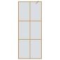 Preview: Walk-in Duschwand Gold 80 x 195 cm Gehärtetes Glas